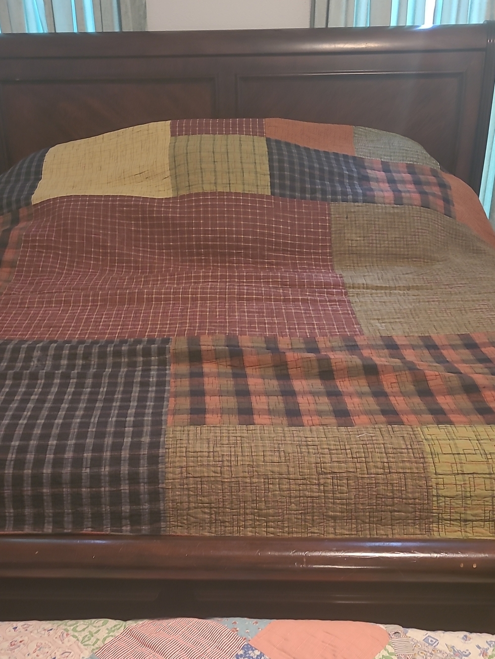 Cutter Patchwork Machine Quilted Bed Cover in Cabincore Colors Donna Sharp